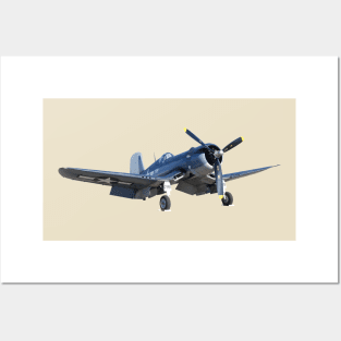 F4U Corsair (back print) Posters and Art